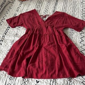 Elegant Red Mini Dress